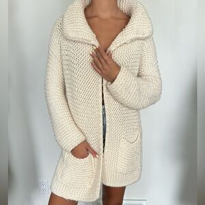 Cream knit  cardigan